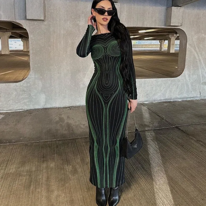 3D Printed Bodycon Dress