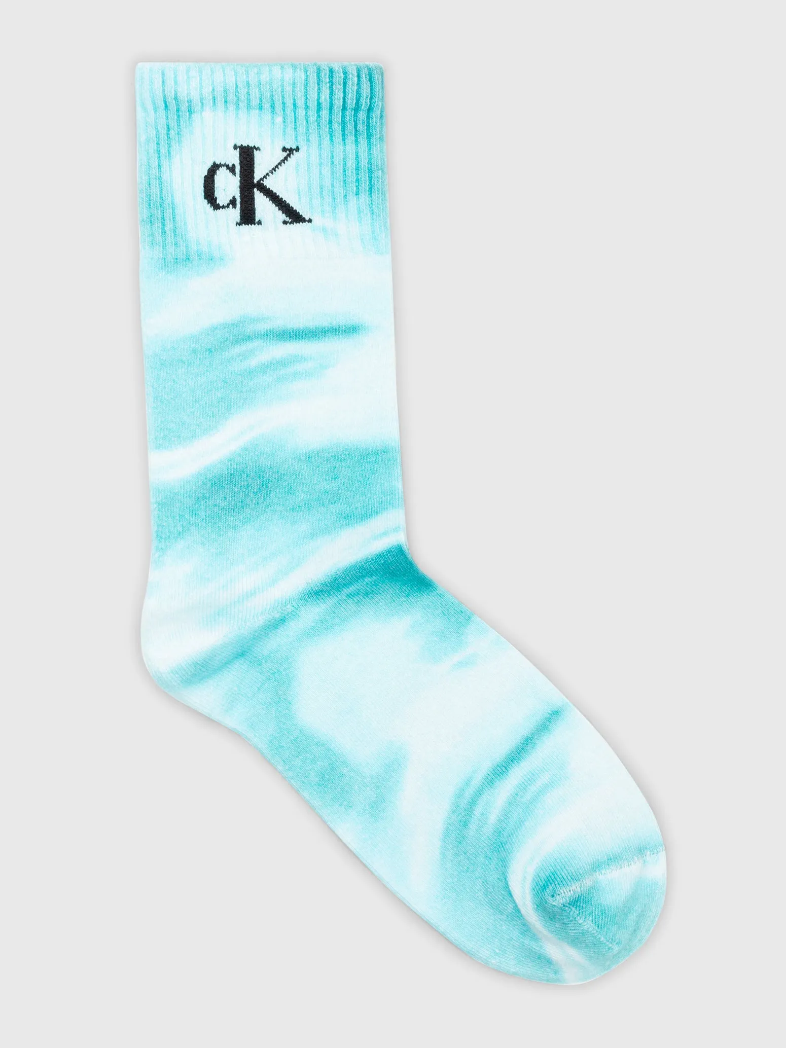 Calvin Klein® Jeans CKJ Cotton Womens Colorflow Socks - Light Turquoise