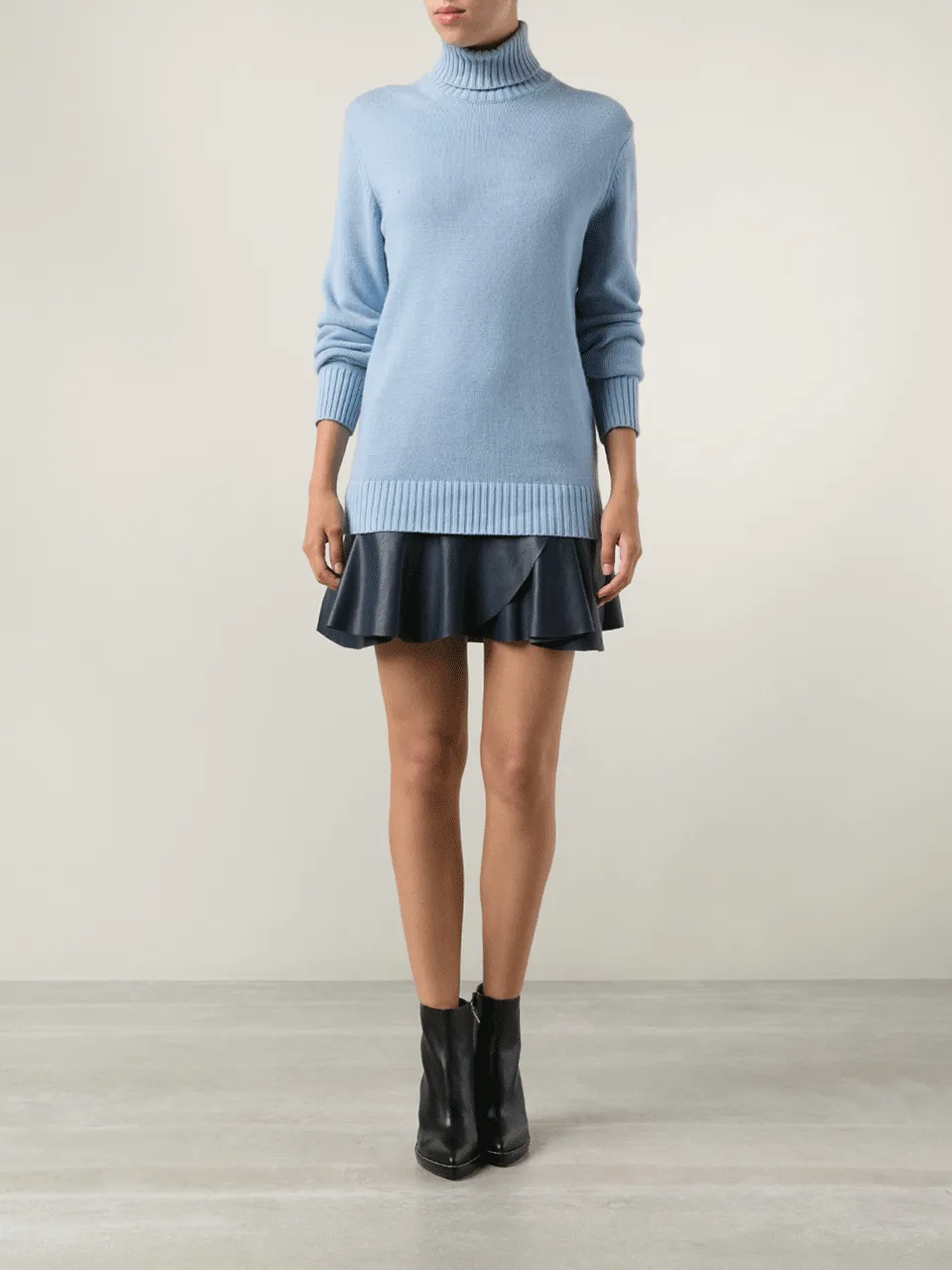 Cotton Cashmere Turtleneck