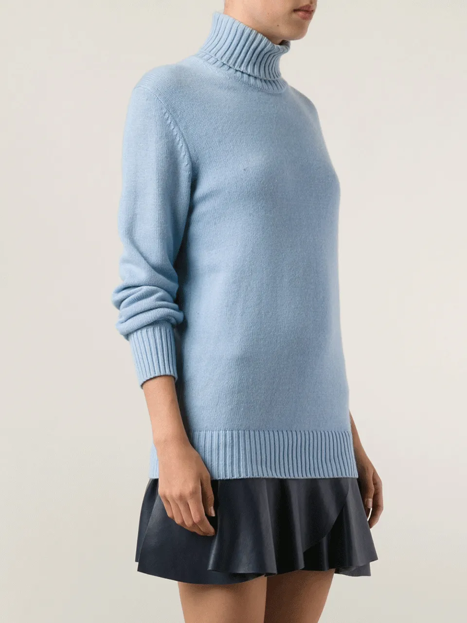 Cotton Cashmere Turtleneck