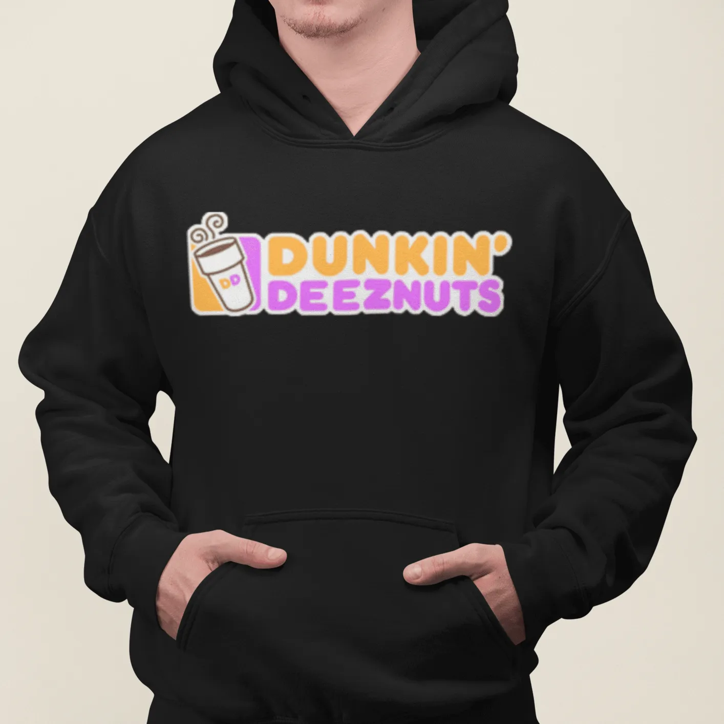 Funny Logo Hoodie Dunkin Deeznuts Blended Cotton Unisex Pullover