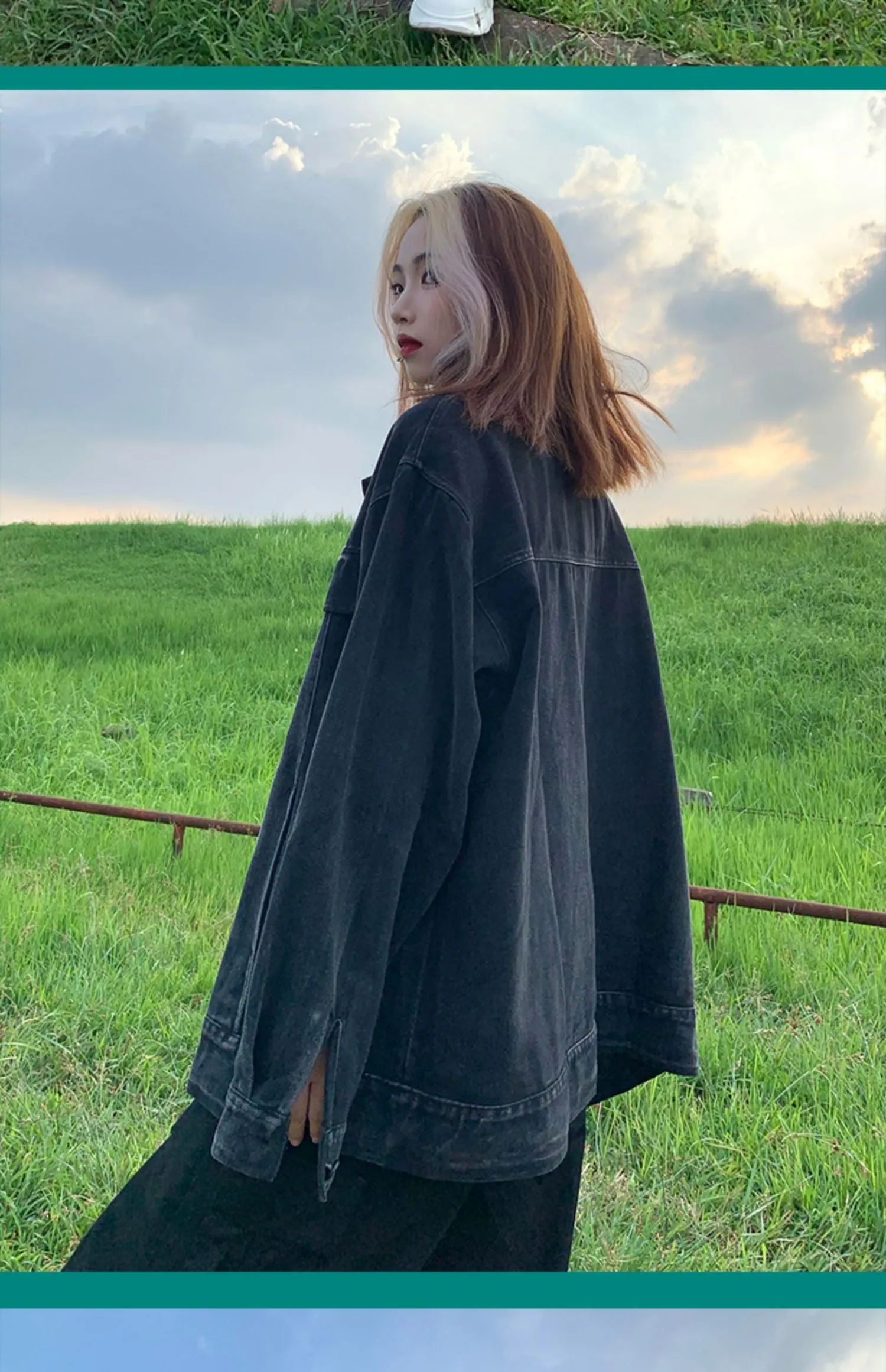 Joskaa Tawaaiw Denim Coat Women Long Sleeve Korean Style Y2K Autumn Spring Black Jaket Jeans Woman Tops Lady Outerwear Vintage 2024