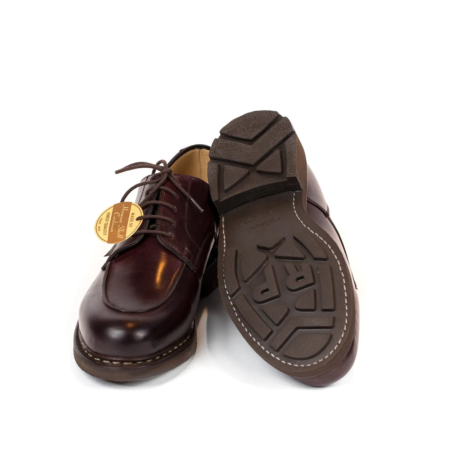 Limited Edition: Brown Derby "Chambord" made from Original Shell Cordovan Horse Leather