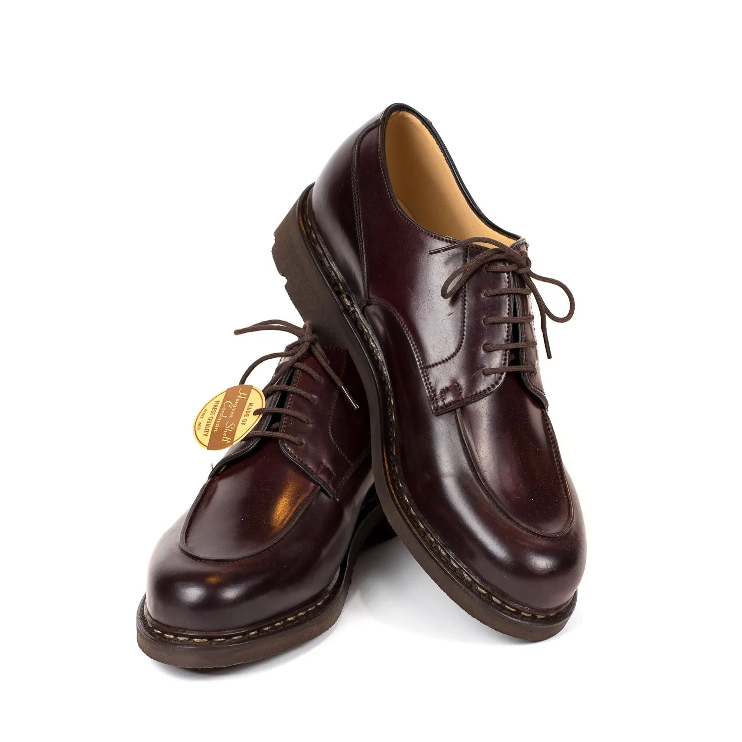 Limited Edition: Brown Derby "Chambord" made from Original Shell Cordovan Horse Leather