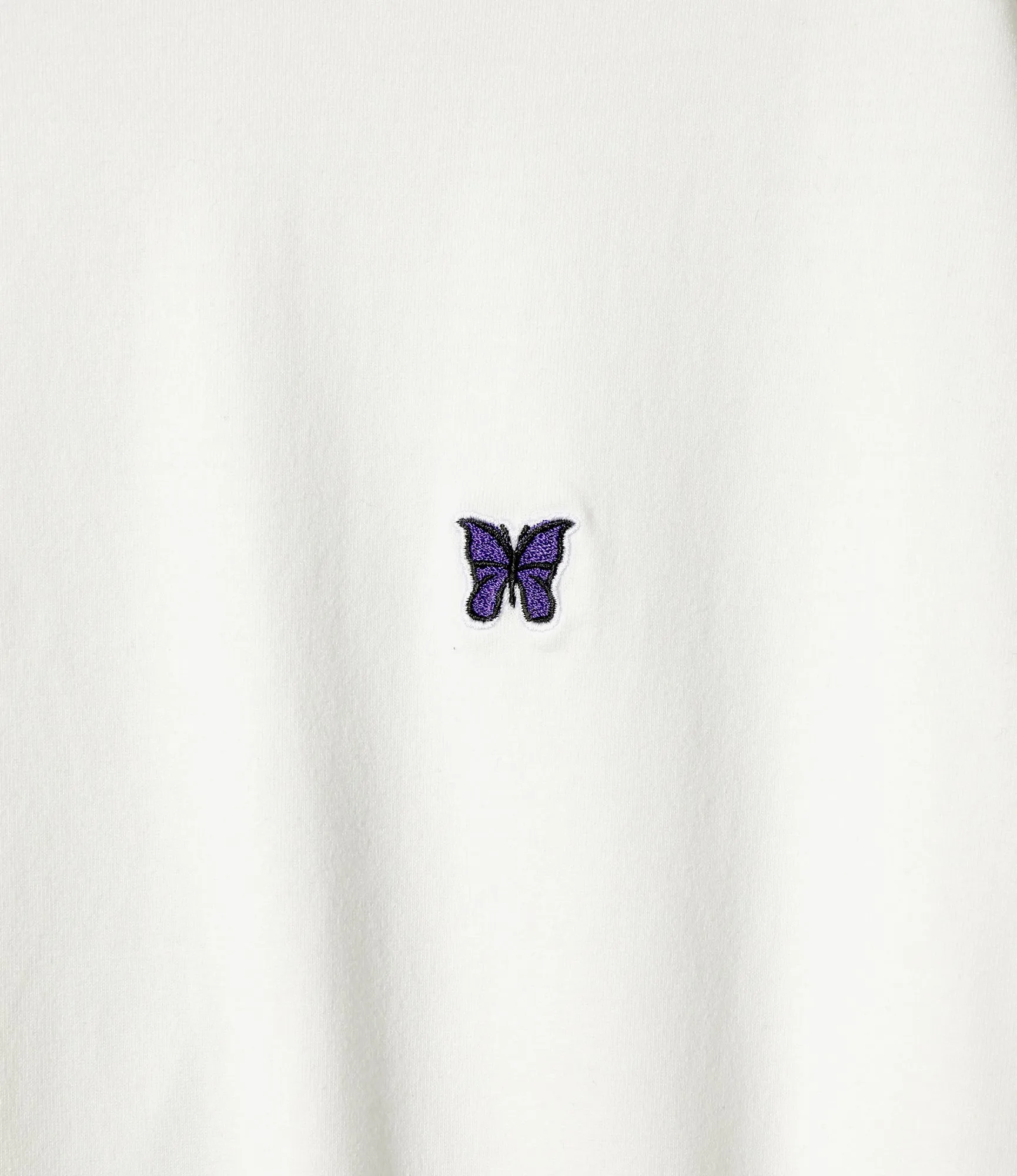 L/S Mock Neck Tee - White - Poly Jersey