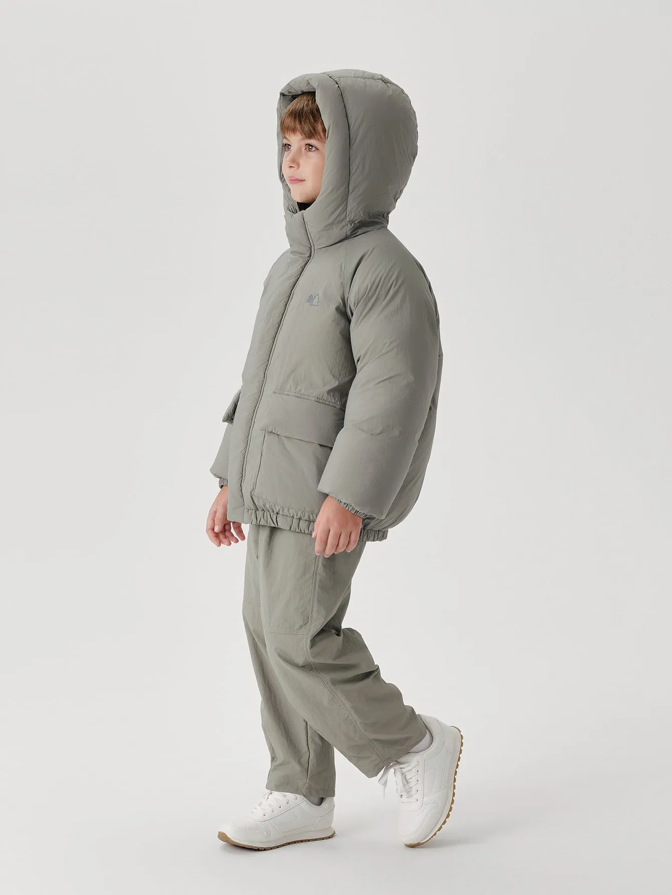 MARC & JANIE Boys Girls Big Pockets Loose Hooded Down Coat 241560
