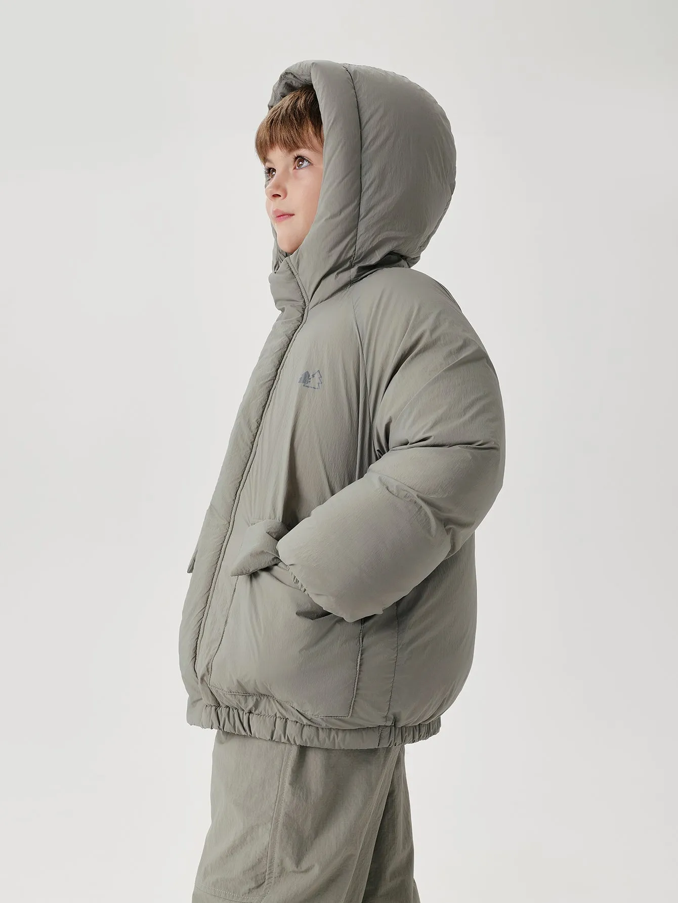 MARC & JANIE Boys Girls Big Pockets Loose Hooded Down Coat 241560