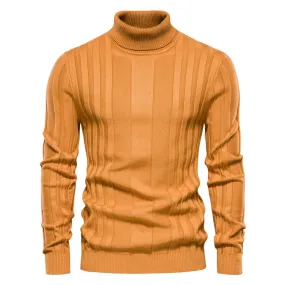 Men's Pullover Sweater Casual Slim Basic Knitted Sweater