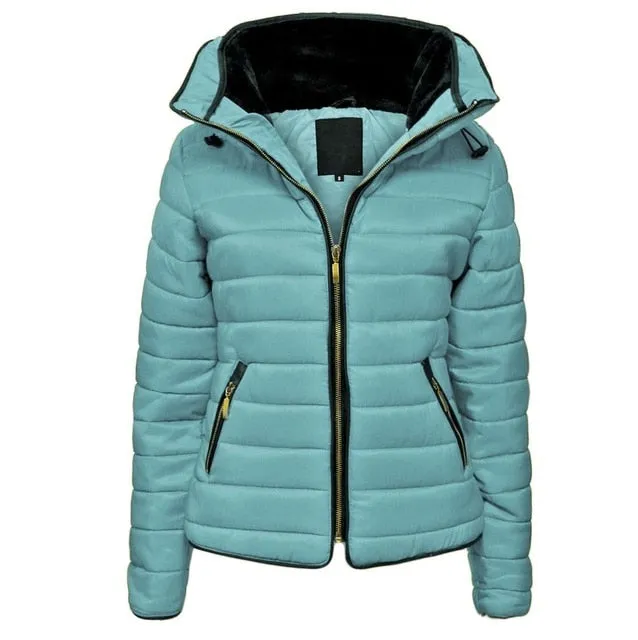 Women Winter Jacket Parka Warm Casual Thick Sweater Hood Cotton Coat Women Clothes