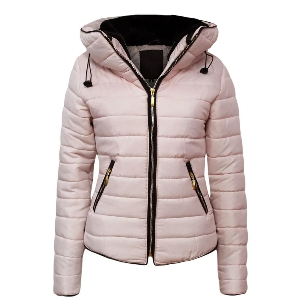 Women Winter Jacket Parka Warm Casual Thick Sweater Hood Cotton Coat Women Clothes