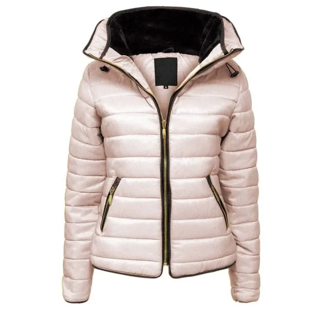 Women Winter Jacket Parka Warm Casual Thick Sweater Hood Cotton Coat Women Clothes
