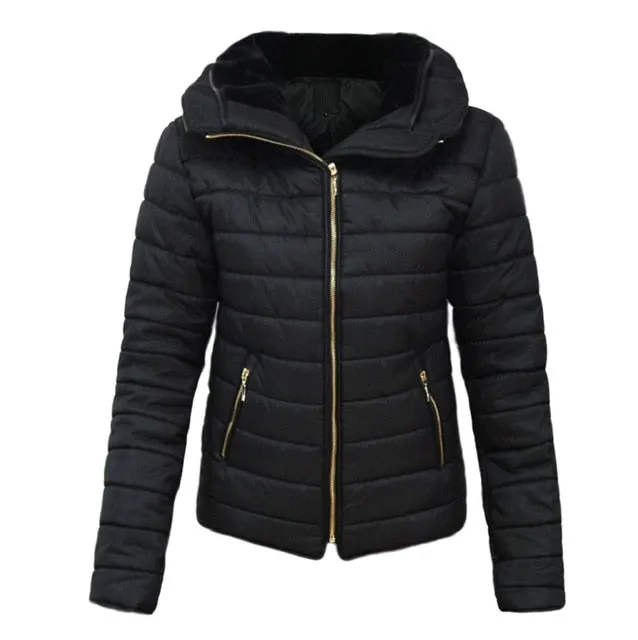 Women Winter Jacket Parka Warm Casual Thick Sweater Hood Cotton Coat Women Clothes