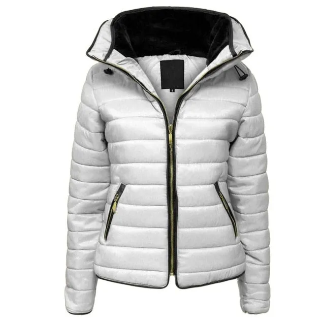 Women Winter Jacket Parka Warm Casual Thick Sweater Hood Cotton Coat Women Clothes