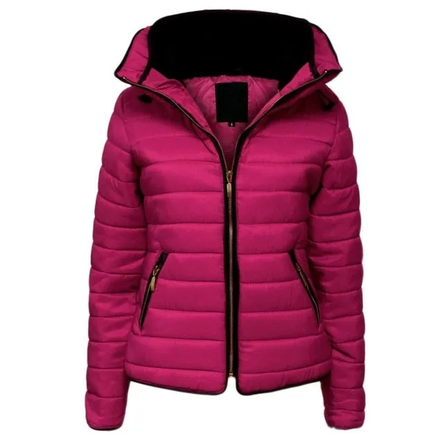 Women Winter Jacket Parka Warm Casual Thick Sweater Hood Cotton Coat Women Clothes