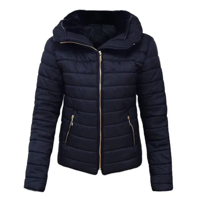 Women Winter Jacket Parka Warm Casual Thick Sweater Hood Cotton Coat Women Clothes