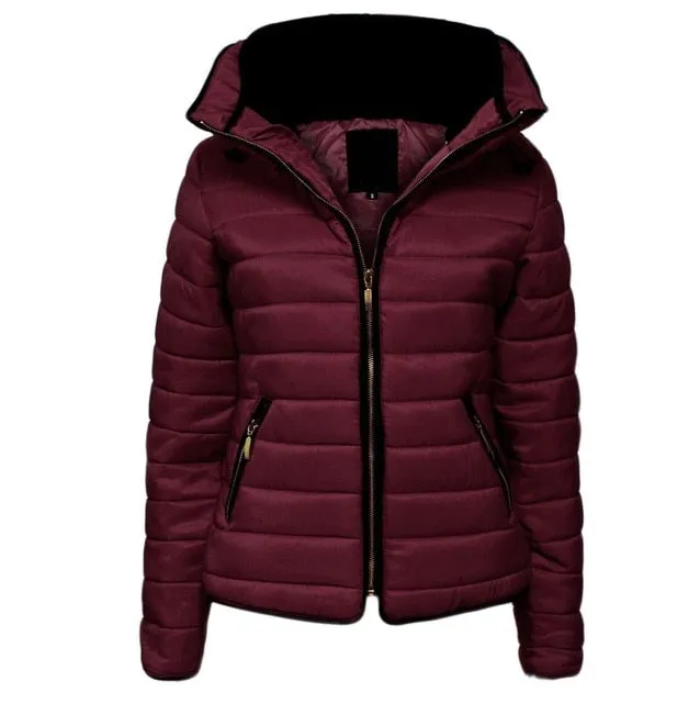 Women Winter Jacket Parka Warm Casual Thick Sweater Hood Cotton Coat Women Clothes